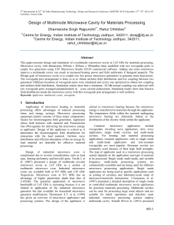 Design of Multimode Microwave Cavity for Materials