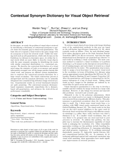 Contextual Synonym Dictionary for Visual Object Retrieval