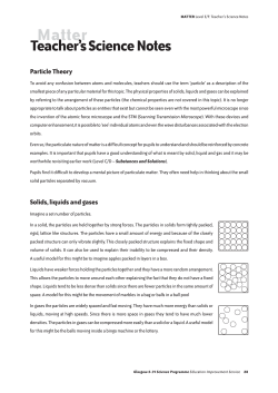 Matter - Cleveden Secondary School