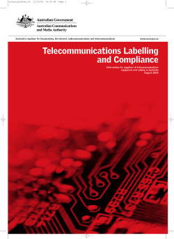 Telecommunications Labelling and Compliance