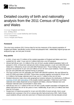 2011 Census - Office for National Statistics