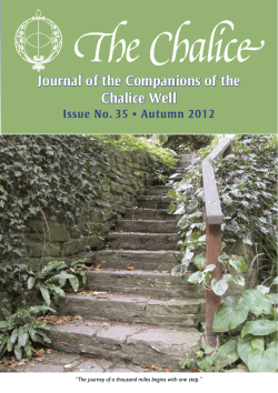 Journal of the Companions of the Chalice Well