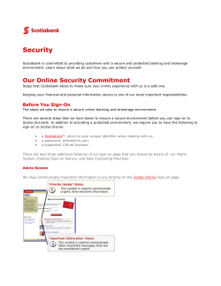 Security - Scotiabank