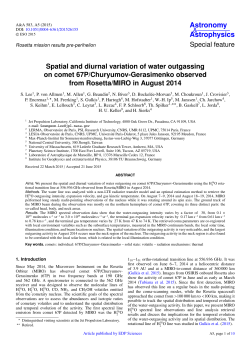 Spatial and diurnal variation of water outgassing on comet 67P
