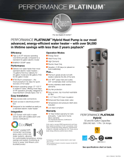 PERFORMANCE PLATINUM&trade; Hybrid Heat Pump is