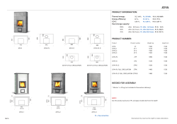 product information: product number: needed for