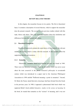CHAPTER II REVIEW RELATED THEORY In this chapter, the
