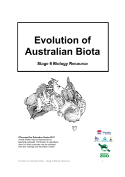 Evolution of Australian Biota