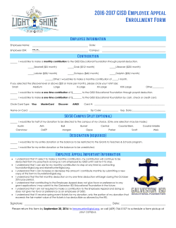 2016-17 Employee Appeal enrollment form