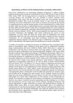 Speed dating: an effective tool for initiating business community