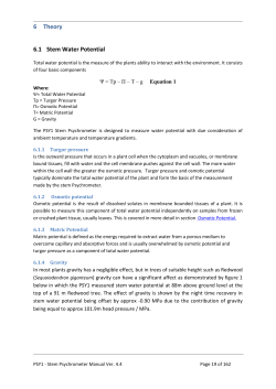 PSY1 Stem Psychrometer Manual