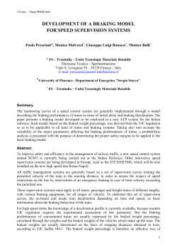 development of a braking model