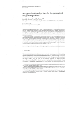 An approximation algorithm for the generalized assignment problem