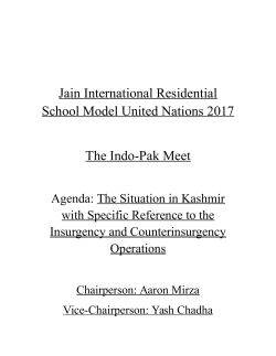 Jain International Residential School Model United Nations 2017