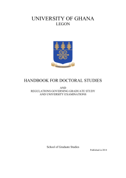 School of Graduate Studies