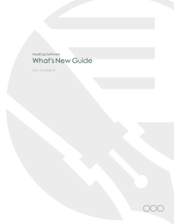 Doc-To-Help What`s New Guide