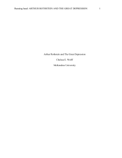 Arthur Rothstein and The Great Depression