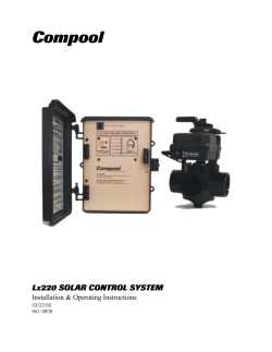 Compool LX220- Solar Pool Controller