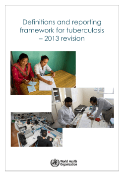 TB Recording and Reporting Forms and Registers