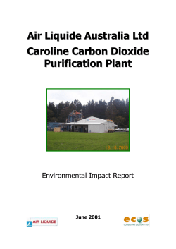 Air Liquide Australia Ltd Caroline Carbon Dioxide Purification Plant