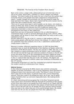 PASSOVER: The Festival of Our Freedom