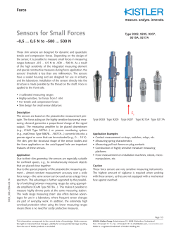 Sensors for Small Forces