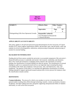 SUBJECT: Effective Date: Policy Number: 4