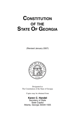constitution of the state of georgia