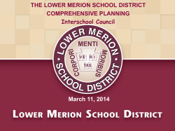 March 11, 2014 - Lower Merion School District