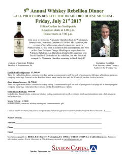 Sponsorship Form - Whiskey Rebellion Festival