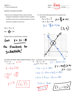 5x + 3y = 3 4x + 3y = 30 5x + 7y = 3 6x