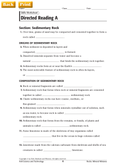Sedimentary Rock