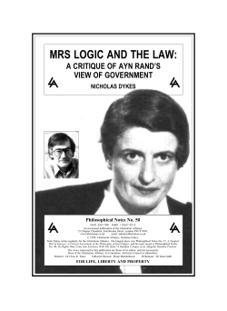 mrs logic and the law - Libertarian Alliance