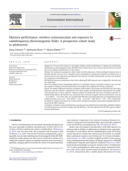 Memory performance, wireless communication and exposure