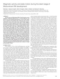 Magmatic activity and plate motion during the latent