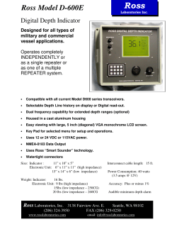 D600F Navigation Sounder