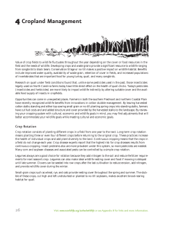 Cropland Management - North Carolina Wildlife Resources