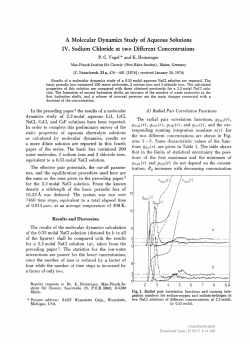 A Molecular Dynamics Study of Aqueous Solutions IV. Sodium