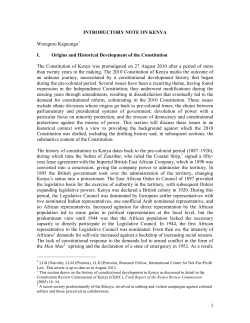 CONSTITUTION OF KENYA