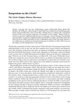 Involuntary Segregation and the Ghetto: Disconnecting Process and