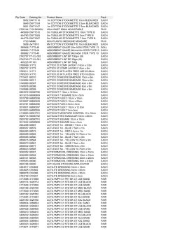 Pip Code Catalog No. Product Name Pack 5652