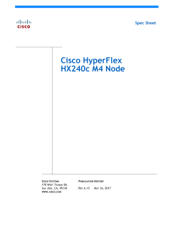 Cisco Hyperflex HX240c M4 Node Spec Sheet