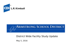 District Wide Facility Study Update