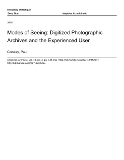 Modes of Seeing: Digitized Photographic Archives and