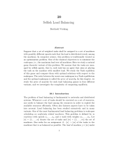 20 Selfish Load Balancing