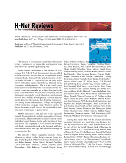 Untitled [Robert Whaples on Business Cycles and - H-Net