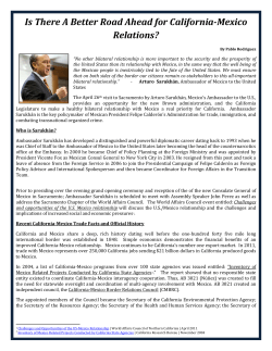 Is There A Better Road Ahead for California