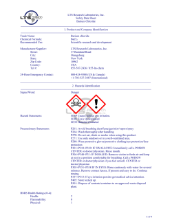 Barium Chloride (BaCl2) - LTS Research Laboratories, Inc.