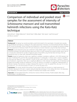 Parasit Vectors 8:489