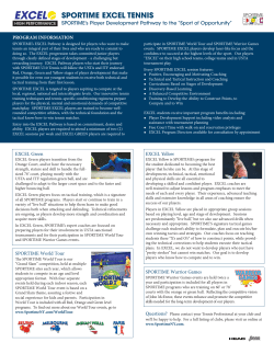 sportime excel tennis